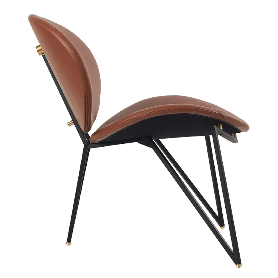 Semper loungetuoli, Black-cognac