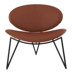 Semper loungetuoli, Black-cognac
