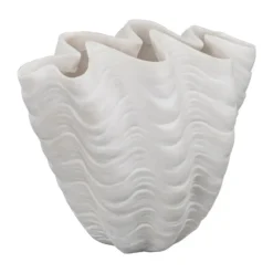 Shell-maljakko, Pieni, 22 cm, white
