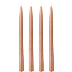 Shimmer kynttilät 4-pack, Ruskea
