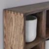 Showcase seinähylly 40x53 cm, Dark oiled oak