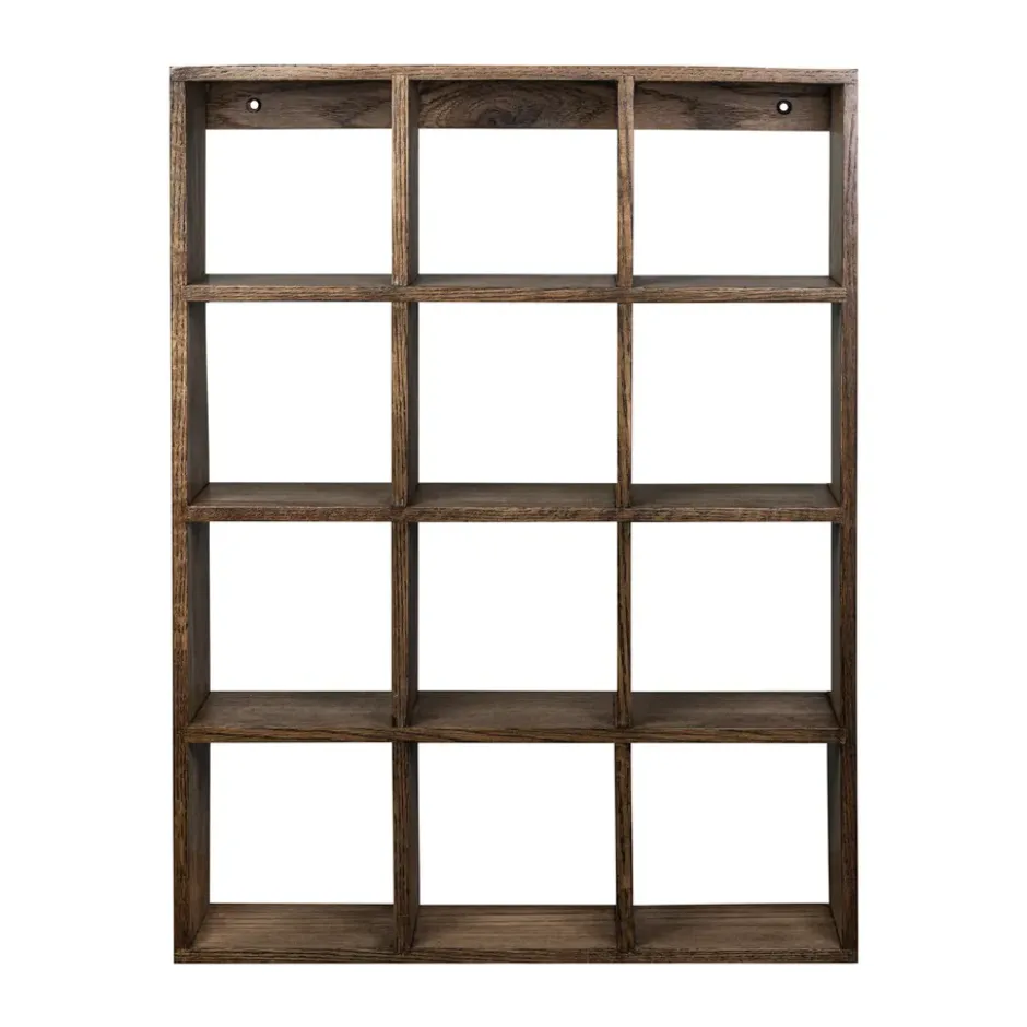 Showcase seinähylly 40x53 cm, Dark oiled oak