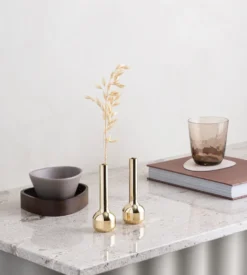 Silhouette 120 maljakko, Gold plated