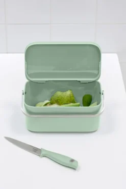 Sinkside biojäteastia 13x22 cm, Jade green