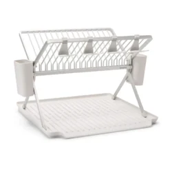 Sinkside kokoontaitettava tiskiteline 51 cm, vaaleanharmaa