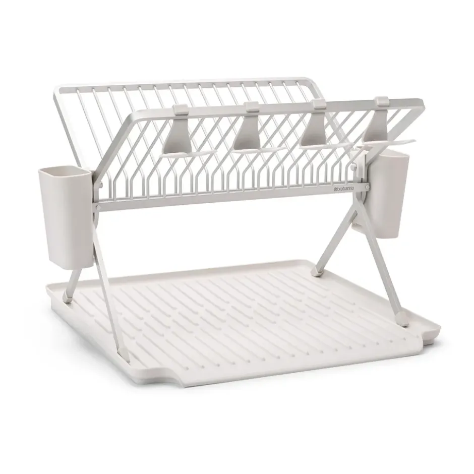 Sinkside kokoontaitettava tiskiteline 51 cm, vaaleanharmaa