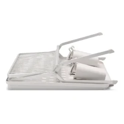 Sinkside kokoontaitettava tiskiteline 51 cm, vaaleanharmaa