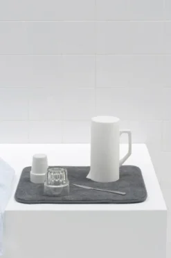 Sinkside tiskialusta mikrokuitu 47x40 cm, Tummanharmaa