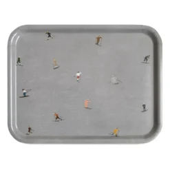 Skiers tarjotin 33x43 cm, Harmaa