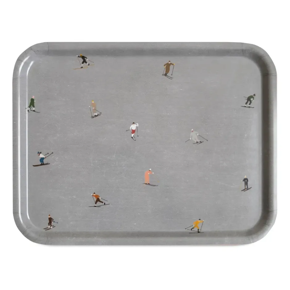 Skiers tarjotin 33x43 cm, Harmaa