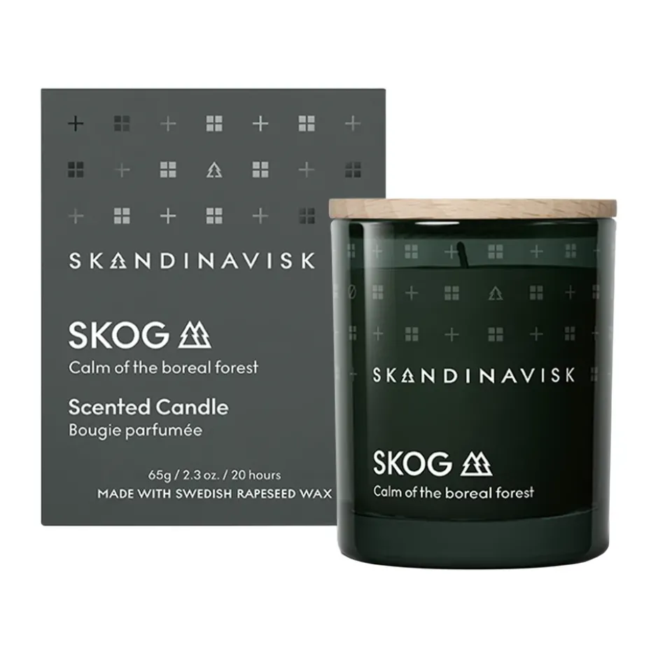 Skog tuoksukynttilä kannella, 65 g