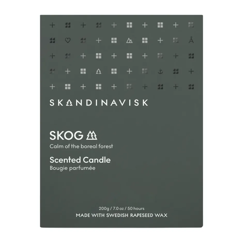 Skog tuoksukynttilä kannella, 200 g