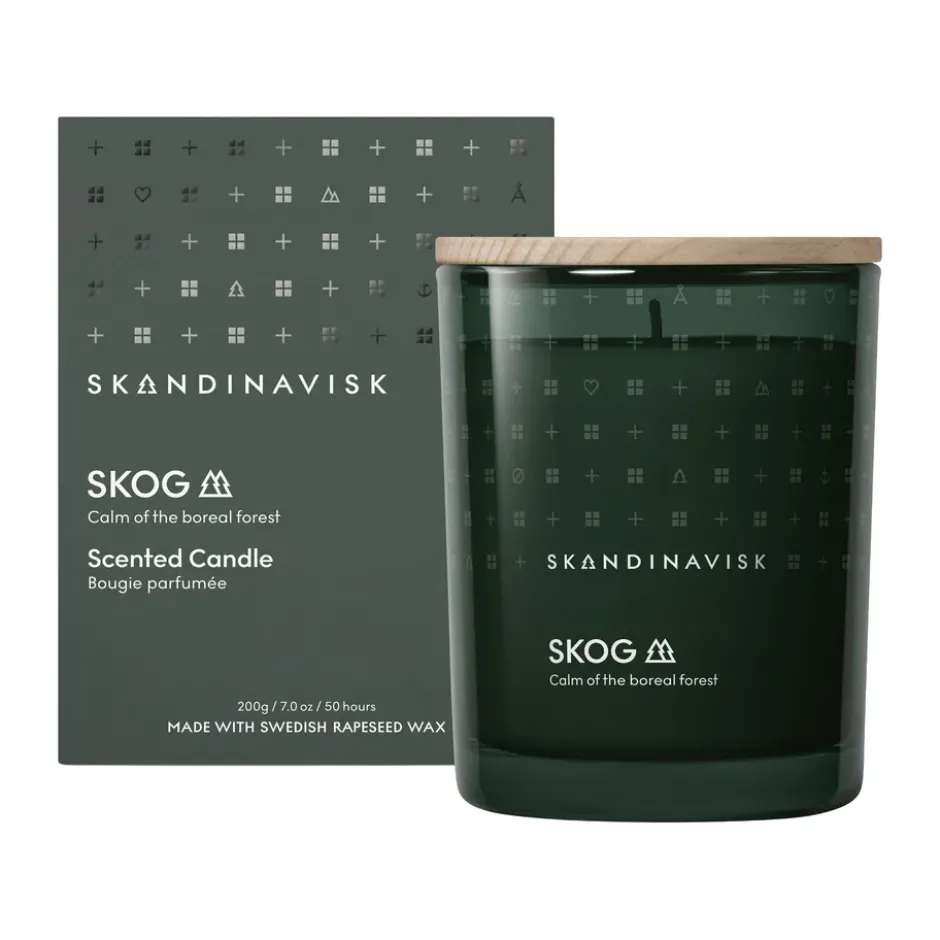 Skog tuoksukynttilä kannella, 200 g