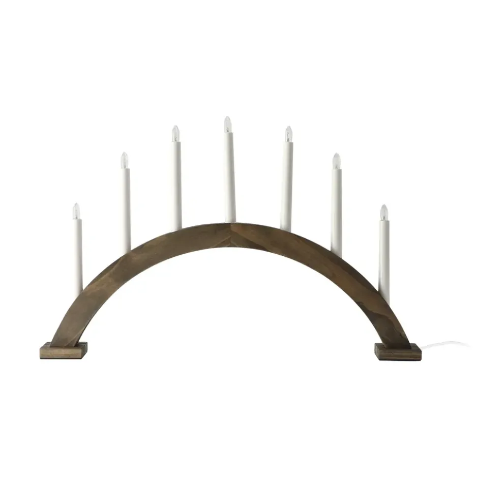 Sky adventtikynttilänjalka kaari 41 cm, Tummapetsattu