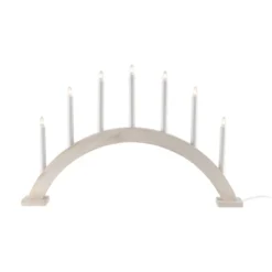 Sky adventtikynttilänjalka kaari 41 cm, Valkolaseroitu