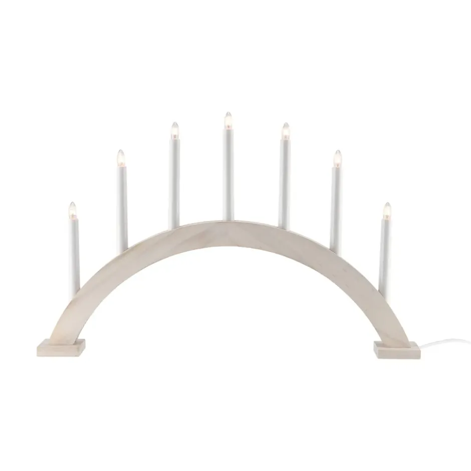 Sky adventtikynttilänjalka kaari 41 cm, Valkolaseroitu