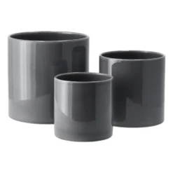 Sleek ruukku Ø 12 cm, Charcoal