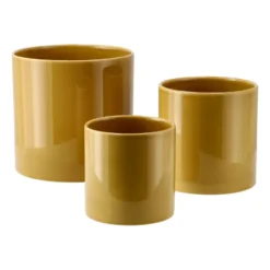 Sleek ruukku Ø 12 cm, Mustard