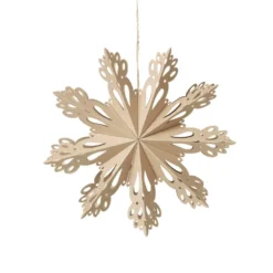 Snowflake joulukoriste natural, Ø 30 cm