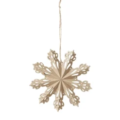 Snowflake joulukoriste natural, Ø 15 cm