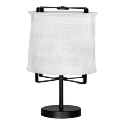 Softy pöytävalaisin 50 cm, Mattavalkoinen-mattamusta