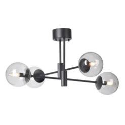 Solar kattovalaisin musta 73 cm, Savunharmaa
