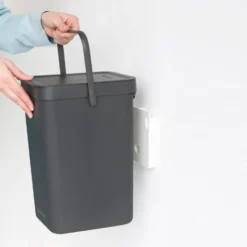 Sort & Go jäteastia 12 litraa, harmaa