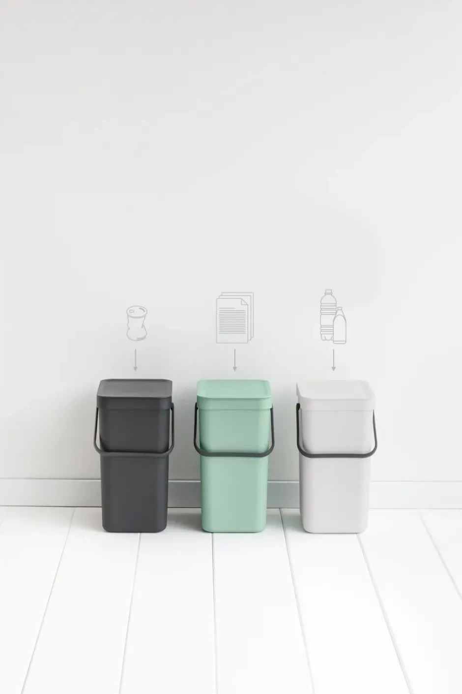 Sort & Go jäteastia 12 litraa, Jade green