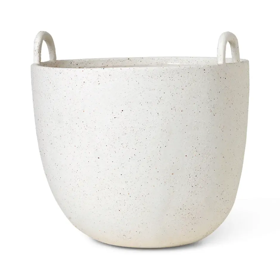 Speckle ruukku Ø30 cm, Off white