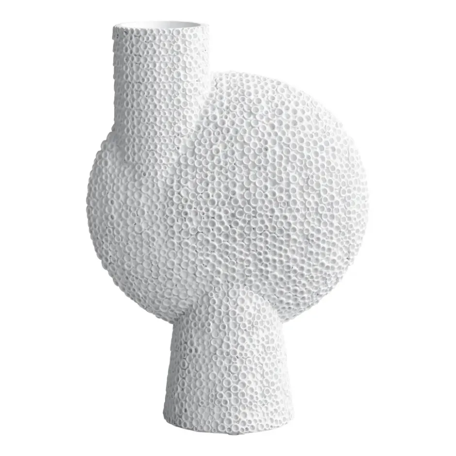 Sphere maljakko Bubl Shisen big 44 cm, Bone White