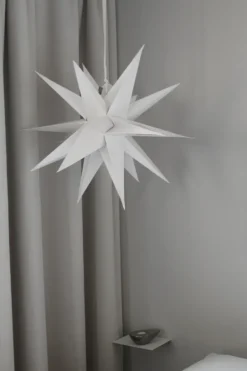Sputnik joulutähti Ø60 cm, valkoinen