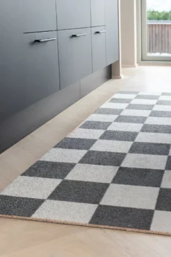 Square all-round käytävämatto, Dark grey, 77x240 cm
