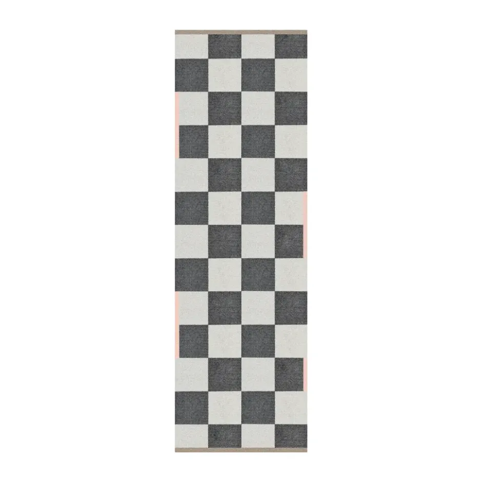 Square all-round käytävämatto, Dark grey, 77x240 cm