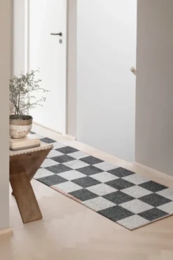 Square all-round käytävämatto, Dark grey, 77x240 cm