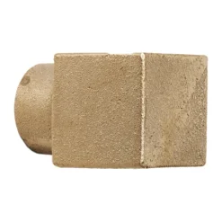 Square koukku small, Casted brass