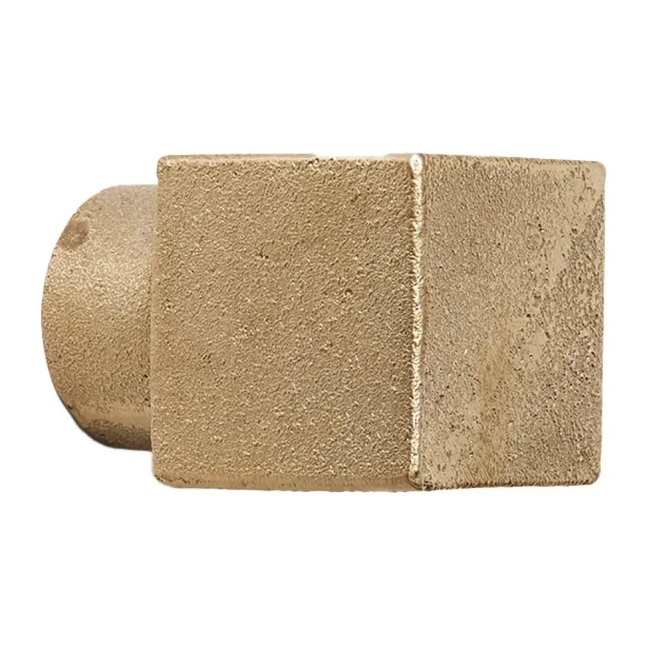 Square koukku small, Casted brass