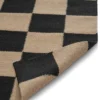 Square käytävämatto, Musta–luonnollinen, 80×240 cm