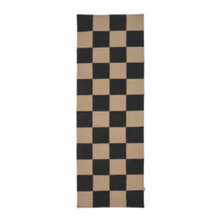 Square käytävämatto, Musta–luonnollinen, 80×240 cm