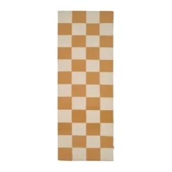 Square käytävämatto, Valkoinen keltainen, 80×240 cm