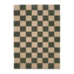 Square matto, Vihreä-luonnollinen, 250×350 cm