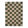 Square matto, Vihreä-luonnollinen, 200x300 cm