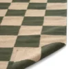 Square matto, Vihreä-luonnollinen, 170x230 cm