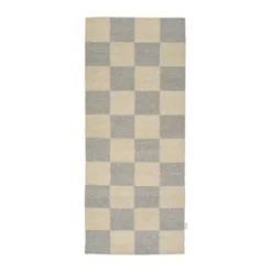 Squares käytävämatto, Grey-natural, 80x200 cm