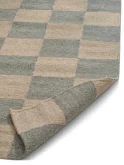 Squares matto, Grey-natural, 300x400 cm