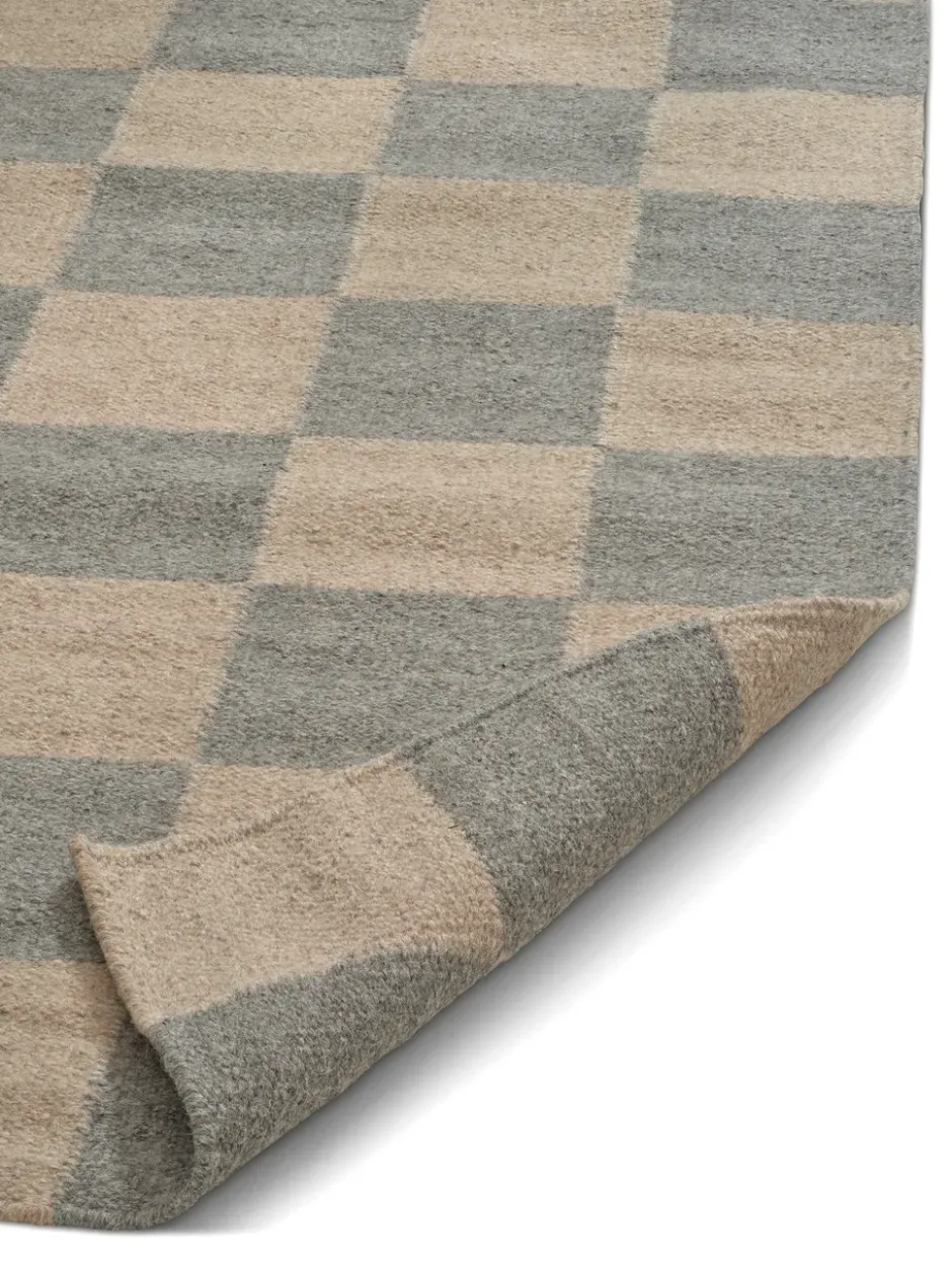 Squares matto, Grey-natural, 300x400 cm