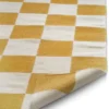 Squares matto, White-yellow, 250x350 cm