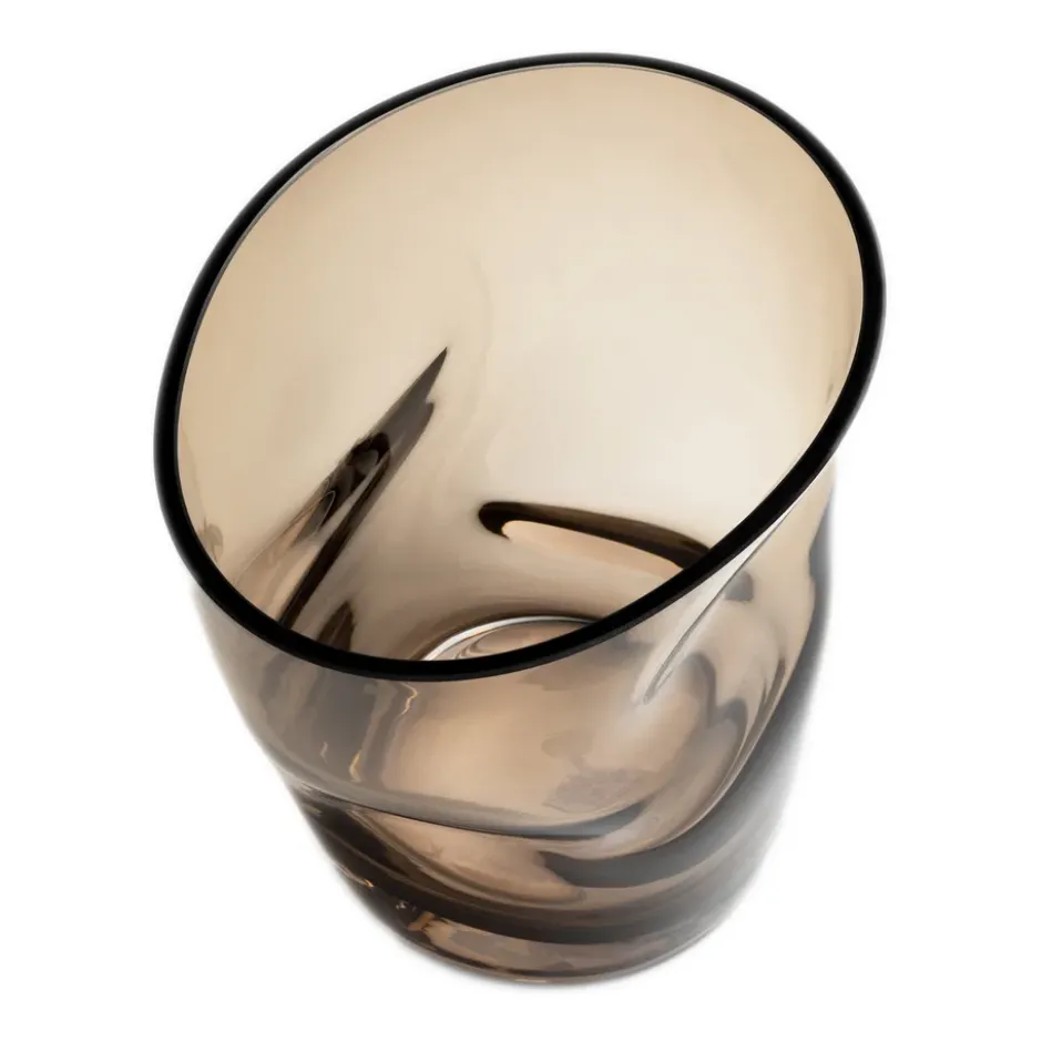 Squeeze tulppaanimaljakko 18 cm, Ruskea