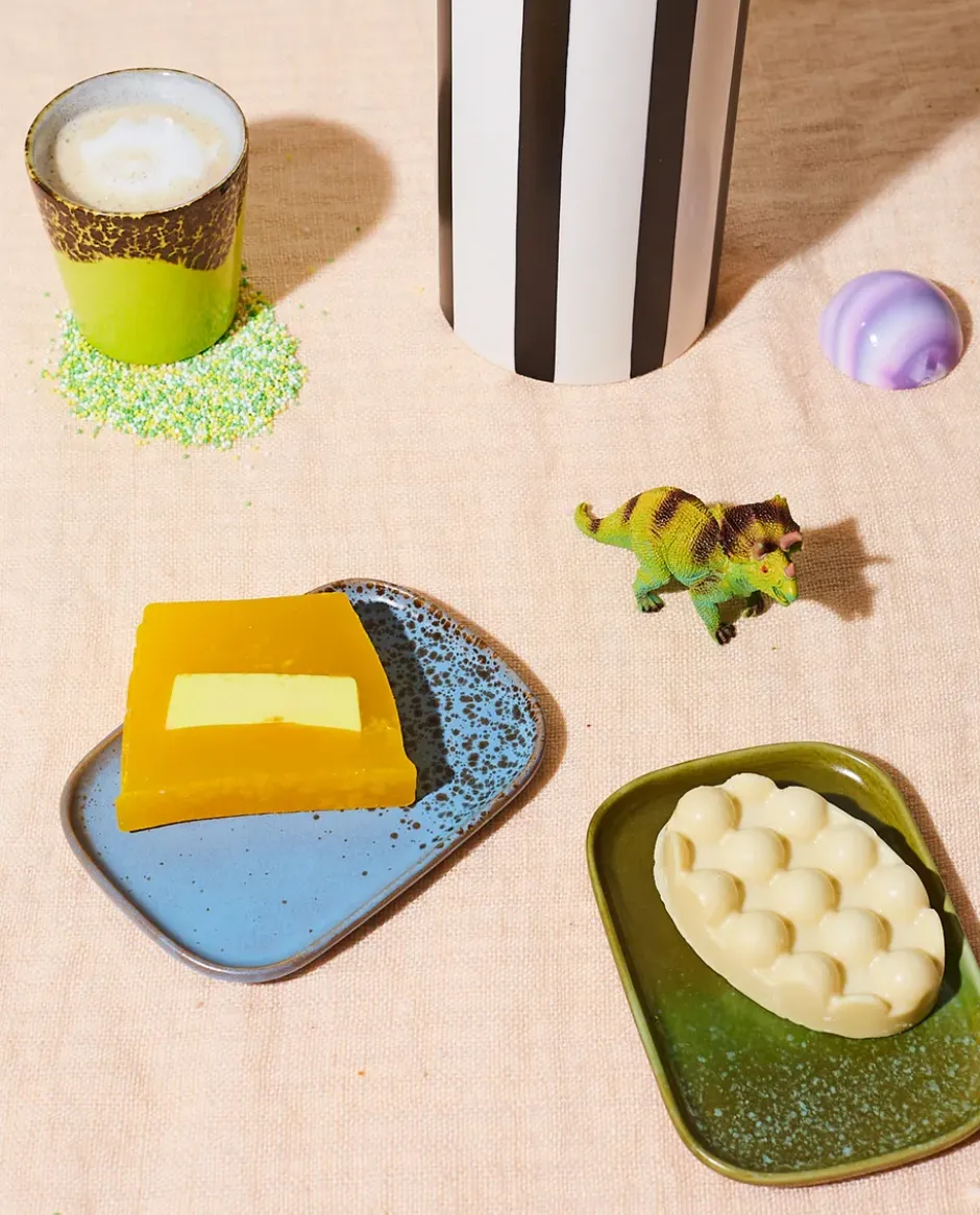 70's tarjotin pieni 2-pakkaus, Asteroids/Grass