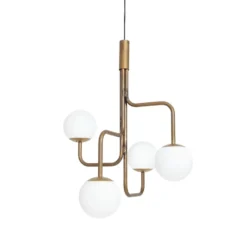Strapatz riippuva maapallo Ø78 cm, Raakamessinki-opaali