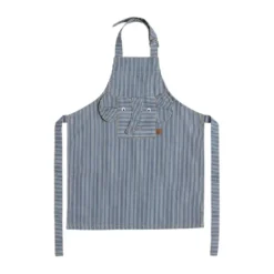Striped denim elephant esiliina, Blue